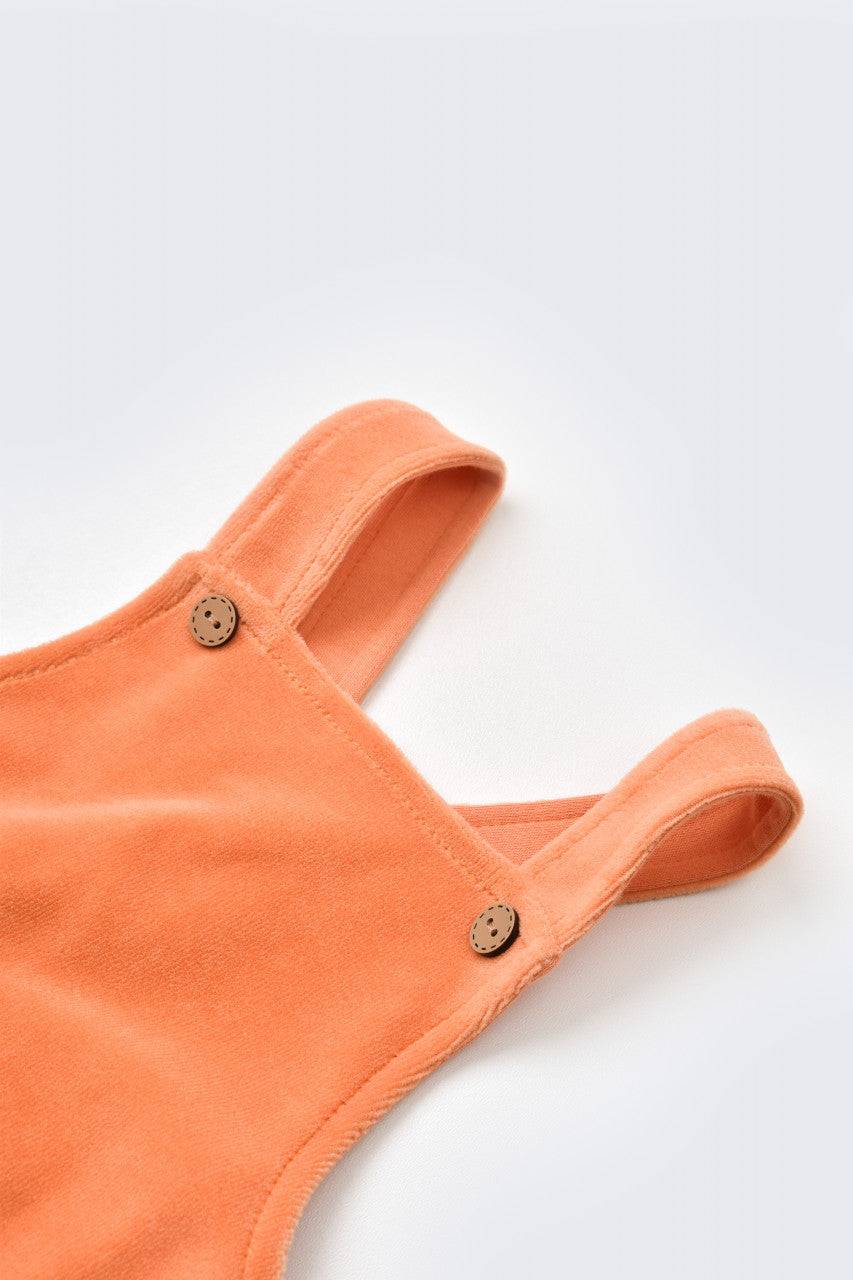 Salopeta Velvet cu bretele din 80%bumbac organic si 20% poliester - , BabyCosy